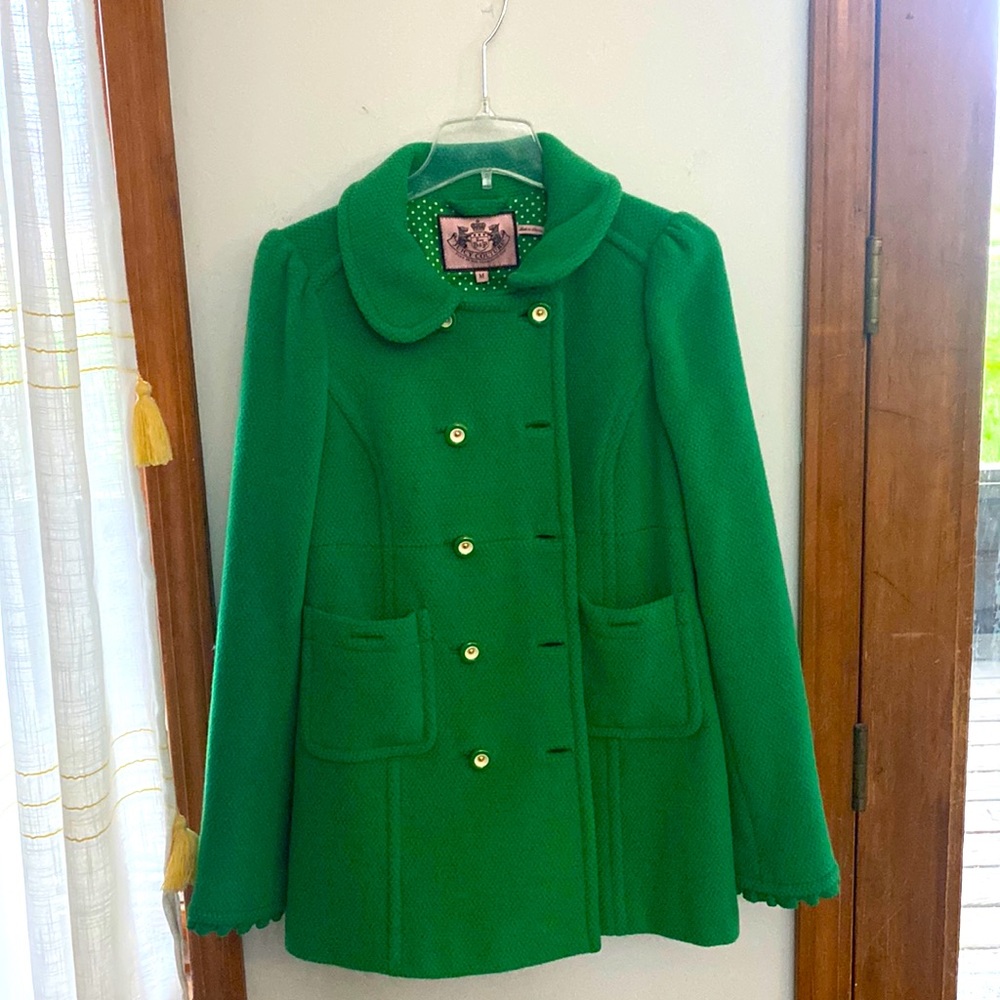 Juicy Couture Vibrant Green Peacoat